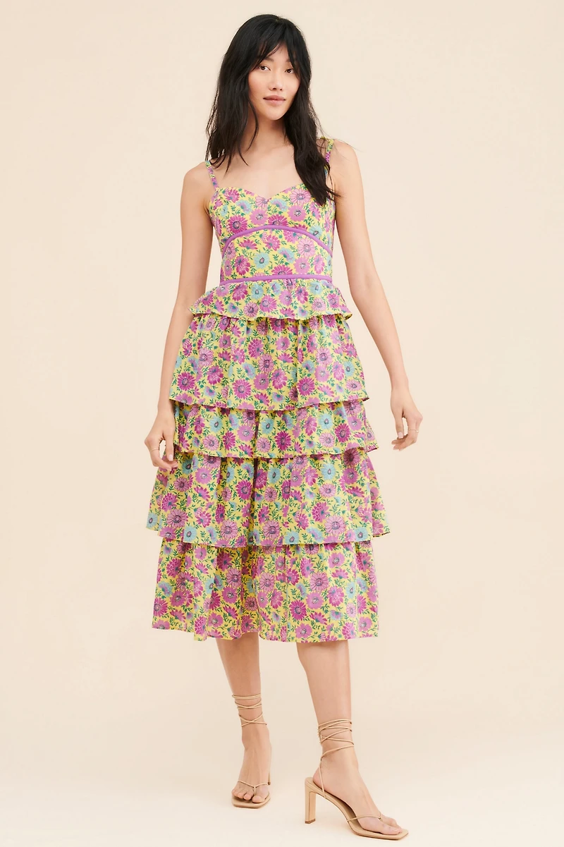 Banjanan Ramona Tiered Midi Dress