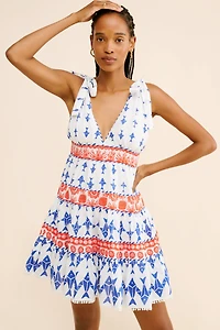 FARM Rio Fishes Tiered Mini Dress