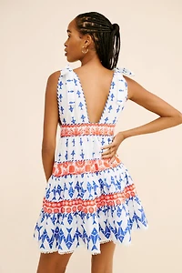 FARM Rio Fishes Tiered Mini Dress