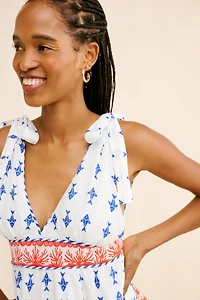 FARM Rio Fishes Tiered Mini Dress
