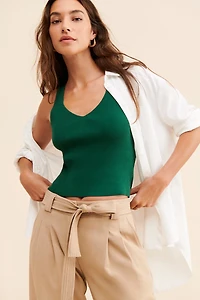 $525 V-Neck Knit Tank