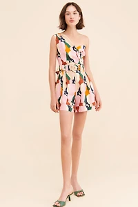 FARM Rio The Kiss Multicolor One Shoulder Romper