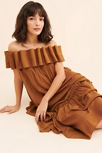 Mare Off-The-Shoulder Structured Dress
