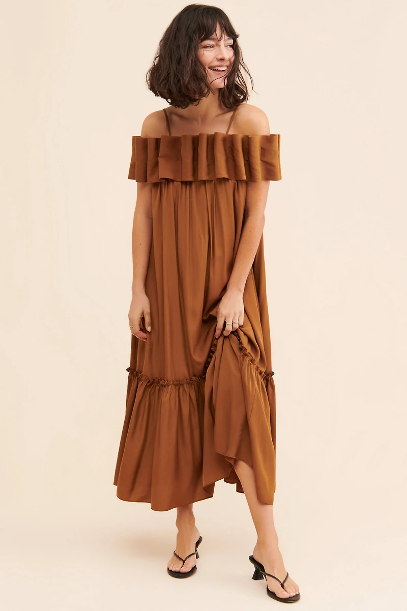 Mare Off-The-Shoulder Structured Dress