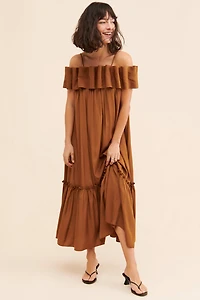 Mare Off-The-Shoulder Structured Dress