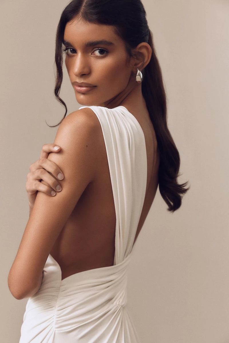 MISHA Solstice Cupro Cutout Maxi Dress