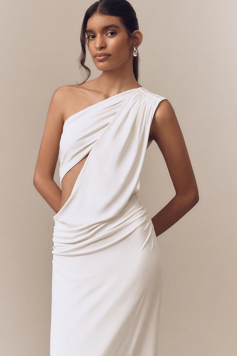 MISHA Solstice Cupro Cutout Maxi Dress