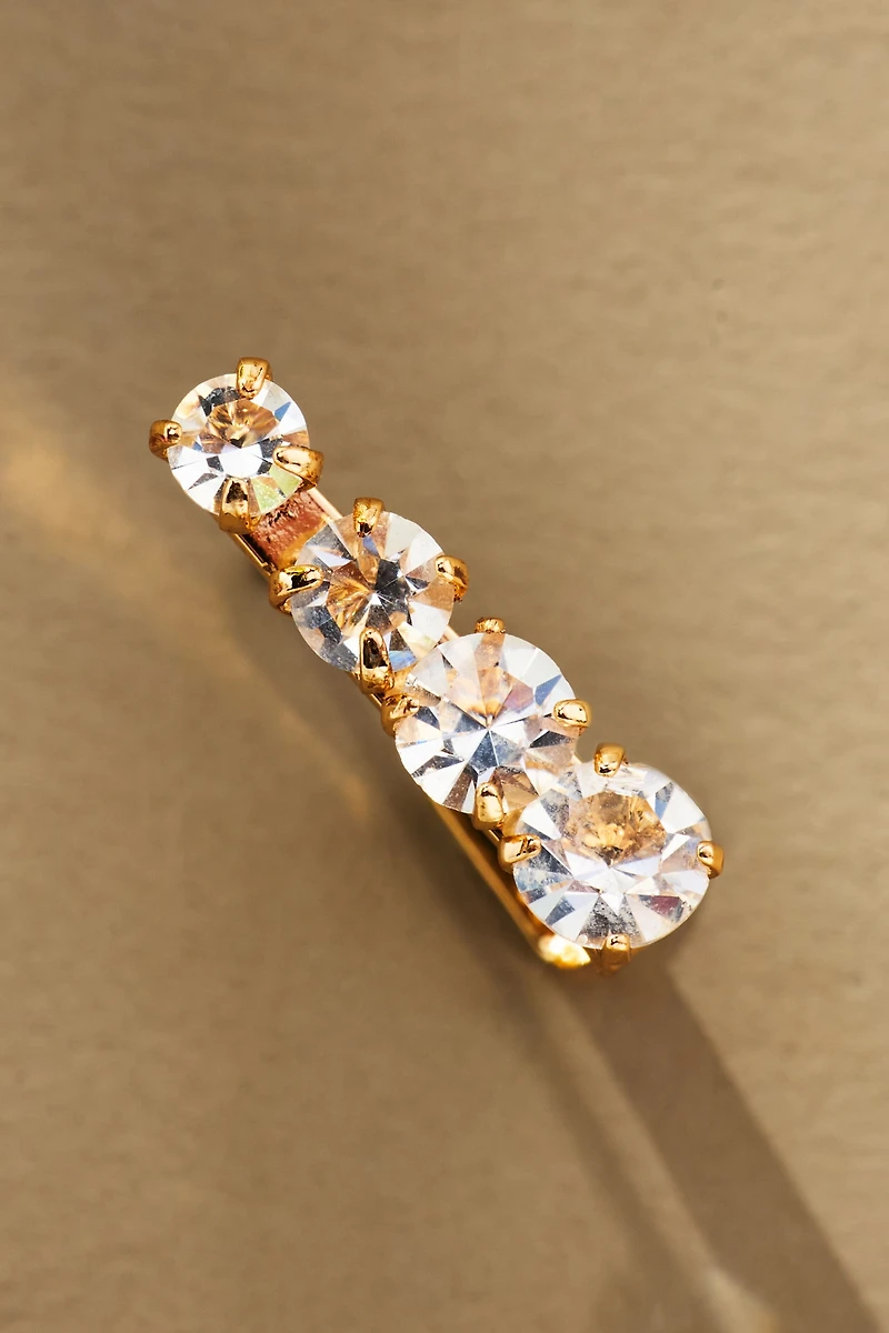 Triangle Crystal Post Earrings