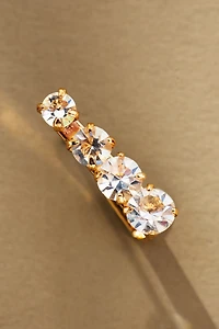 Triangle Crystal Post Earrings