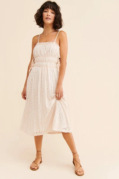 BTFL-Life Abigail Eyelet Midi Dress