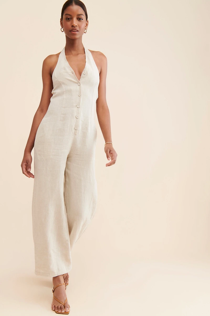 Little Lies Lola Linen Jumpsuit
