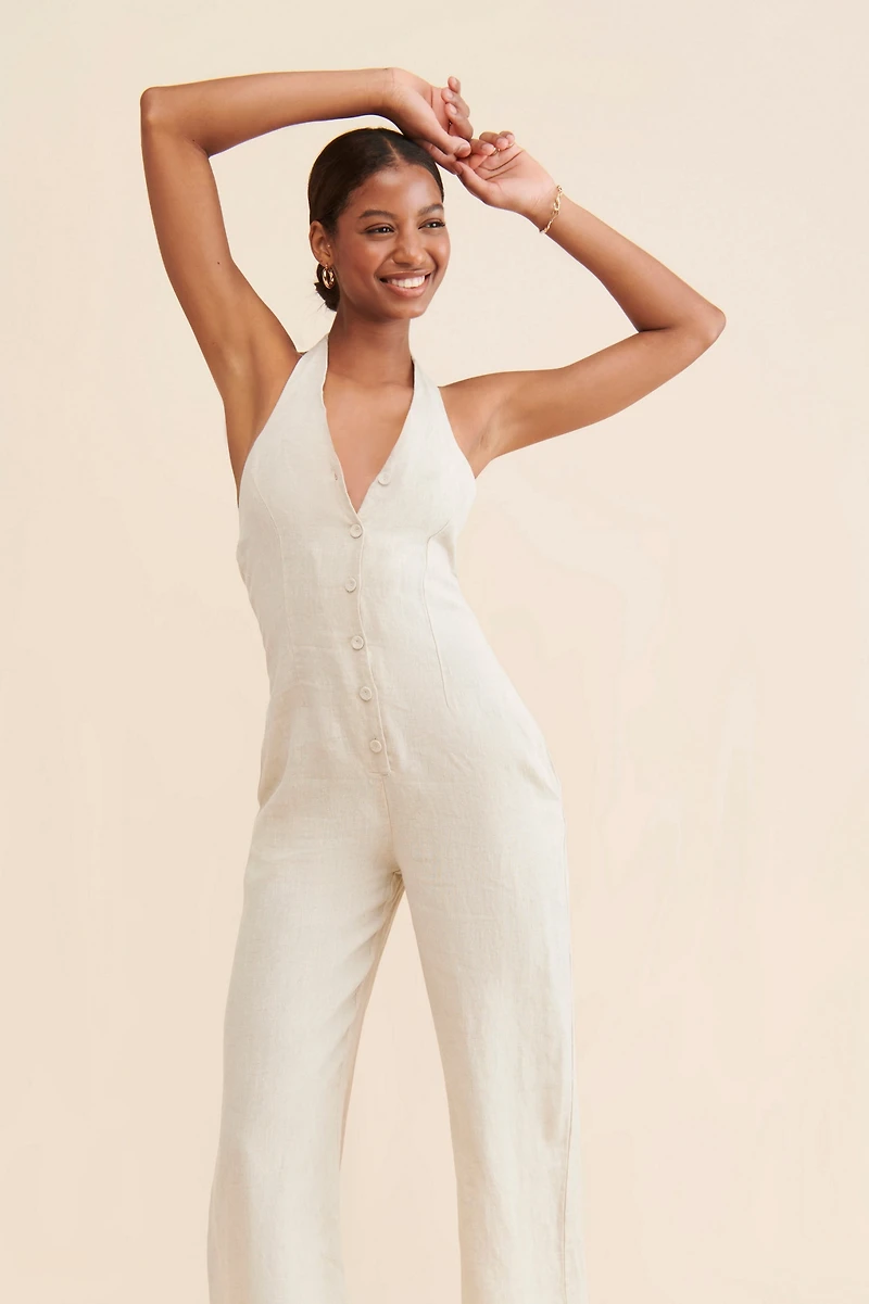 Little Lies Lola Linen Jumpsuit