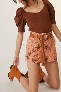Floral Utility Shorts
