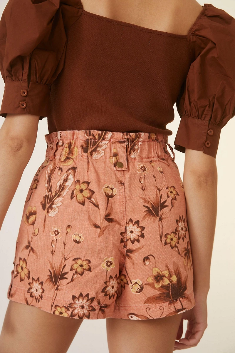 Floral Utility Shorts