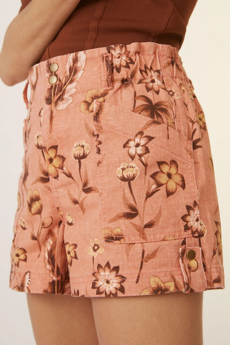 Floral Utility Shorts