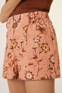Floral Utility Shorts