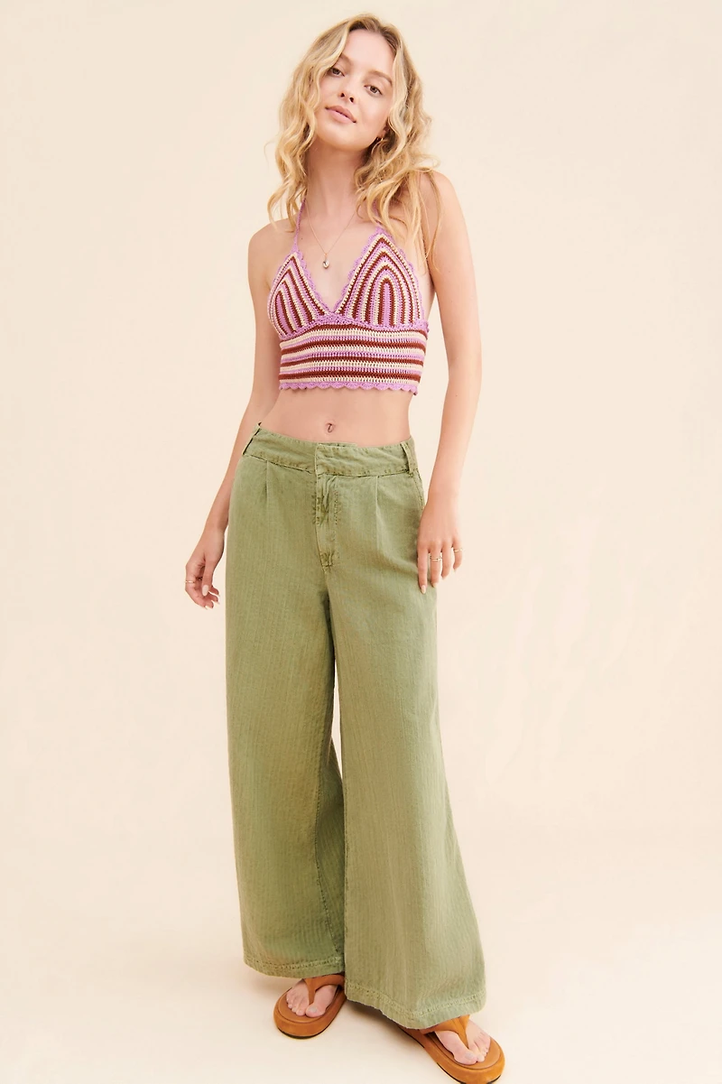 ASTR the Label Cabana Crochet Top