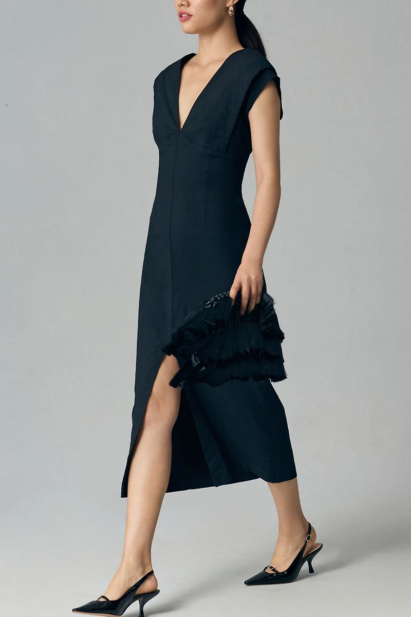 By Anthropologie Modern Slim Midi Dress