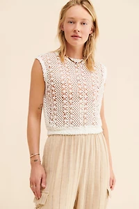 Sanctuary Crochet Knit Tank
