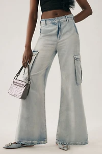 Pilcro Wide-Leg Cargo Jeans
