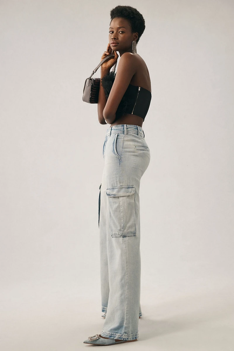 Pilcro Wide-Leg Cargo Jeans