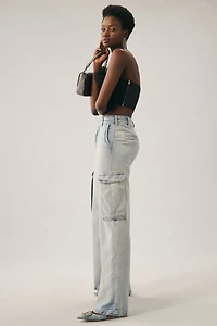 Pilcro Wide-Leg Cargo Jeans