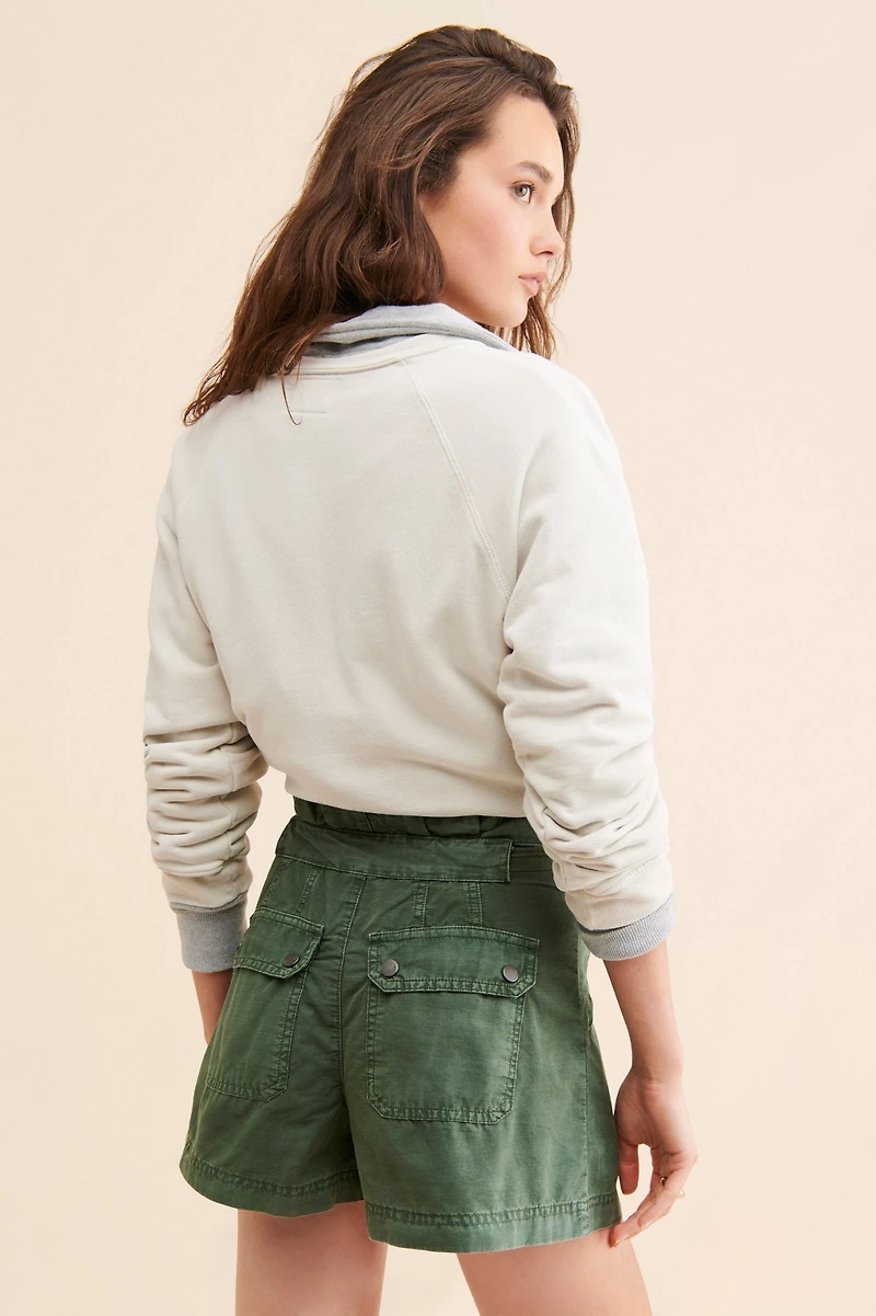 High-Rise Parachute Shorts