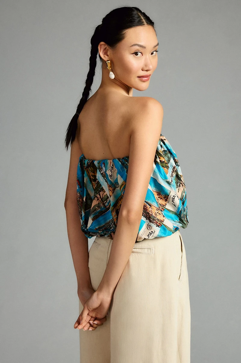 Maeve Strapless Silky Bubble Top