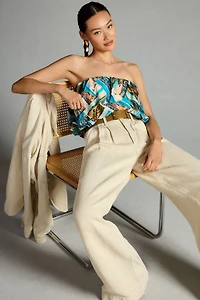 Maeve Strapless Silky Bubble Top