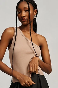 Pilcro The Zeda Ribbed One-Shoulder Top