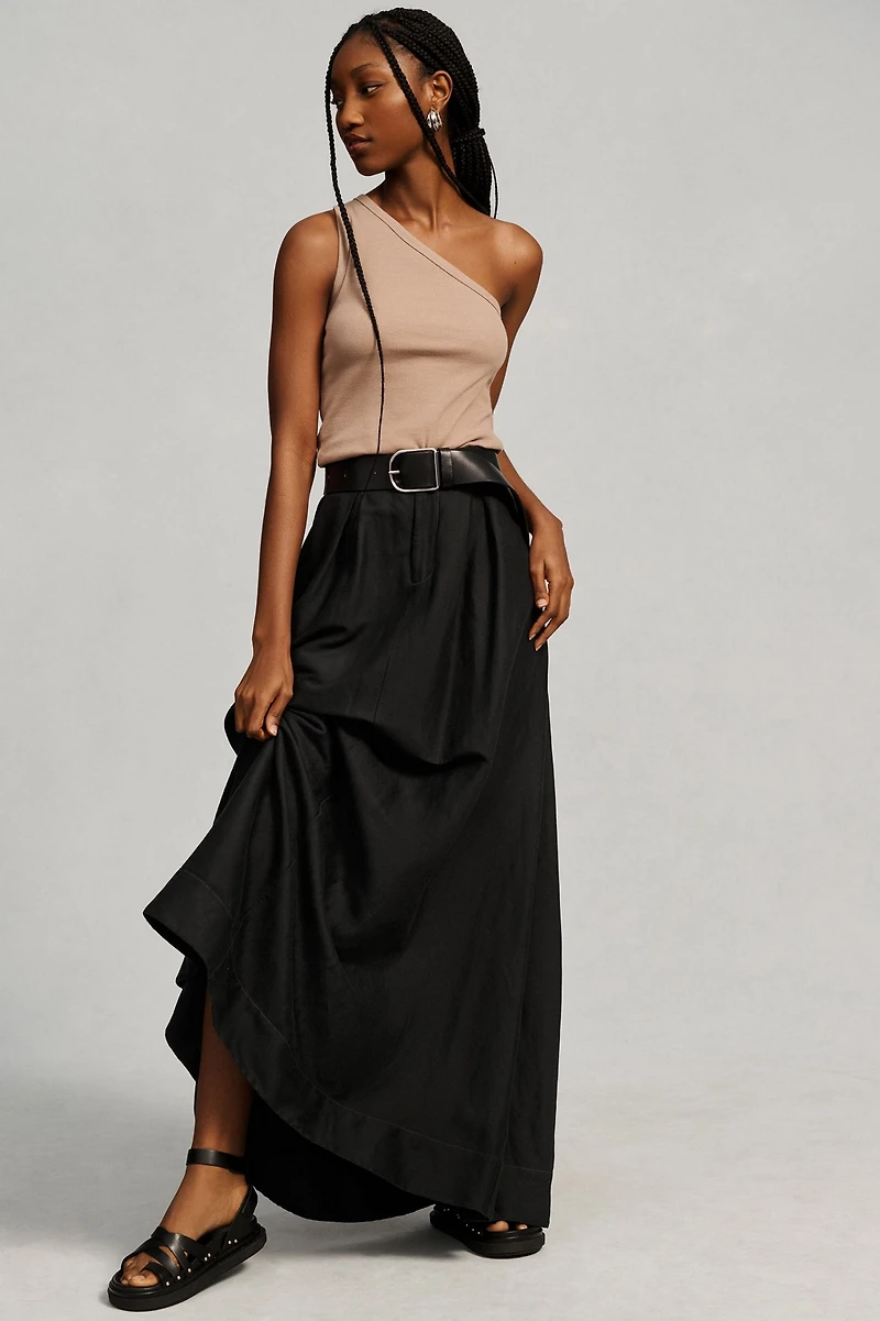Pilcro The Zeda Ribbed One-Shoulder Top