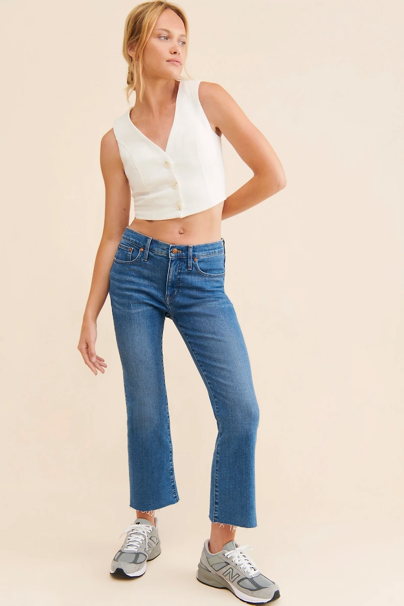 Madewell Kick Out Crop Jeans Cherryville Wash: Raw-Hem Edition