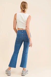 Madewell Kick Out Crop Jeans Cherryville Wash: Raw-Hem Edition