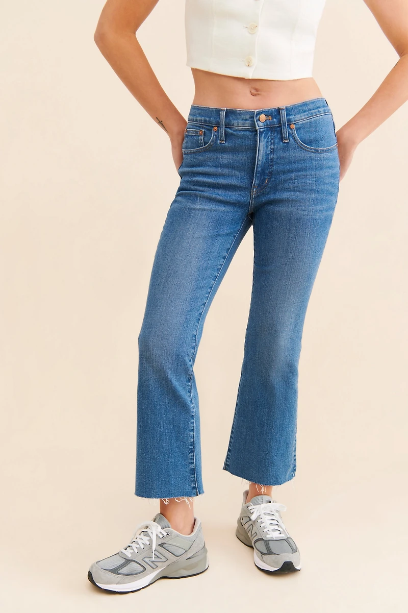Madewell Kick Out Crop Jeans Cherryville Wash: Raw-Hem Edition