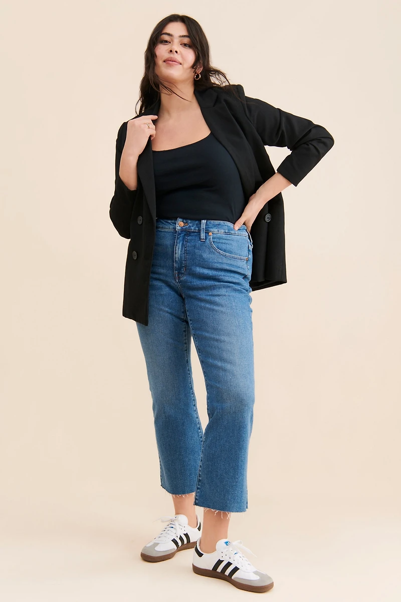 Madewell Kick Out Crop Jeans Cherryville Wash: Raw-Hem Edition