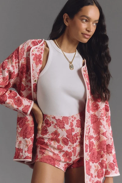 Maeve Floral Jacquard Micro Shorts