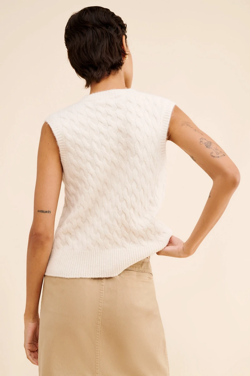 Bishop + Young Estella Cable Knit Vest