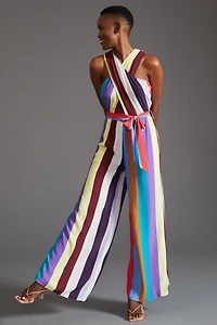 Plenty by Tracy Reese Criss-Cross Striped Jumpsuit