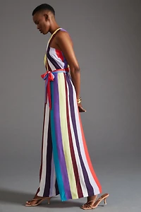 Plenty by Tracy Reese Criss-Cross Striped Jumpsuit