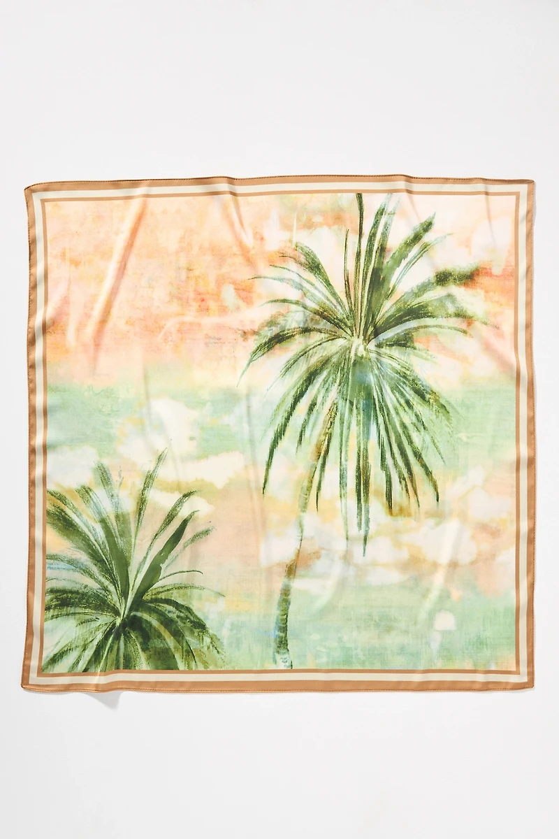 Palm Printed Hair Scarves