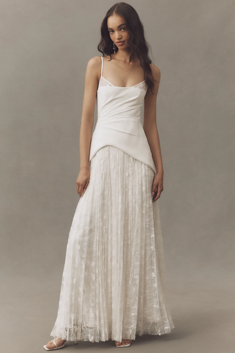 AMUR Leighton Pleated Gown