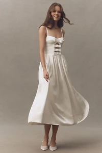 AMUR Lima Cutout Midi Dress