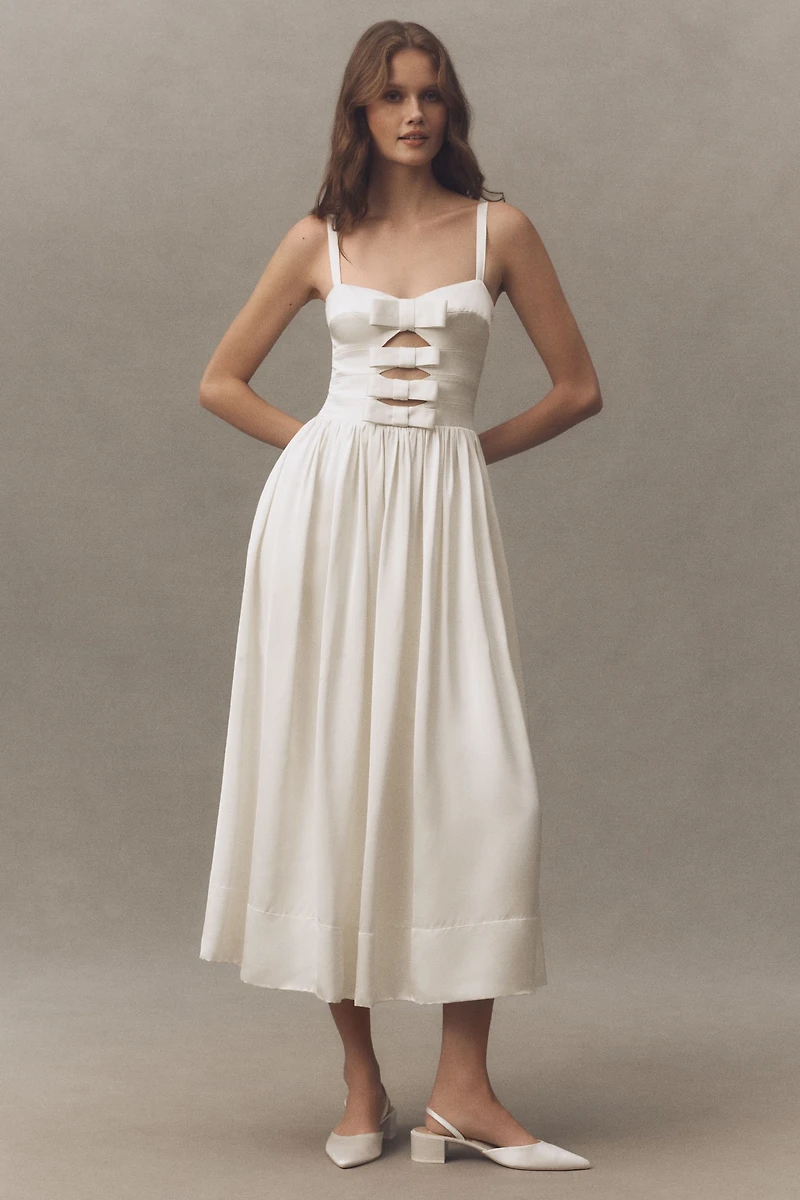 AMUR Lima Cutout Midi Dress