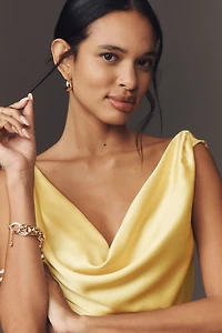 BHLDN Cowl-Neck Open-Back Floral Drop-Waist Midi Dress