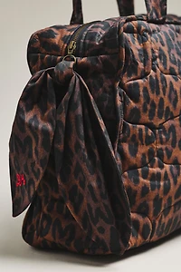 Damson Madder Quilted Leopard Tote