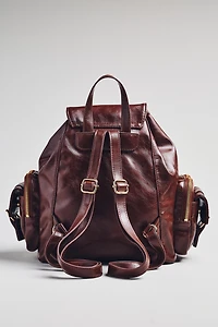 By Anthropologie Faux-Leather Backpack