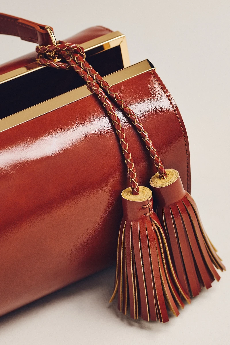Rounded Frame Shoulder Bag