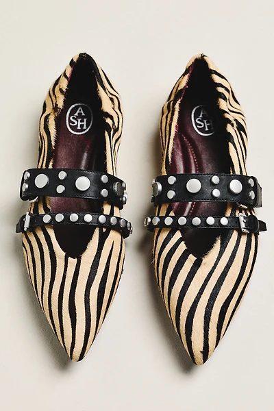 Ash Britnie Pointed-Toe Mary Jane Flats