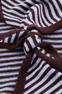 TBCo Stripe Triangle Wool Scarf