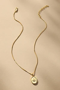 Luv Aj Wave Bezel Locket Necklace